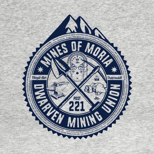 Mines of Moria Dwarven Mining Union by MindsparkCreative